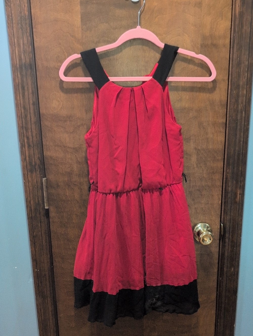 BCX Red Dress with Black Trim